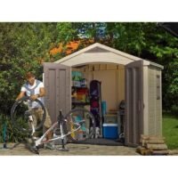 Factor 8 ft. W x 6 ft. D Plastic Storage Shed - Image 2