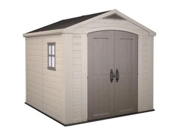 Keter Factor 8×8 Foot Large Resin Outdoor Shed