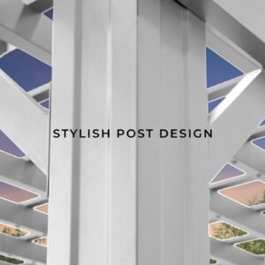 14×10 Hawthorne Traditional Steel Pergola With Sail Shade Soft Canopy - Image 6