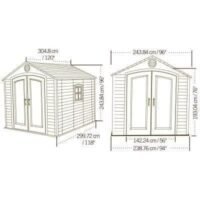 Lifetime 8 ft. x 10 ft. Outdoor Storage Shed – 60056 - Image 2