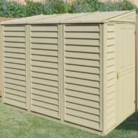 SideMate 4 ft. W x 8 ft. D Plastic Lean-To Storage Shed Installation Included