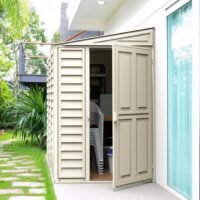 SideMate 4 ft. W x 8 ft. D Plastic Lean-To Storage Shed Installation Included - Image 2