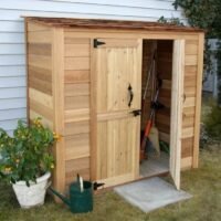 6 ft. W x 3 ft. D Grand Garden Chalet Cedar Wood Tool Shed - Image 2