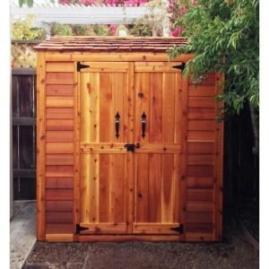 6 ft. W x 3 ft. D Grand Garden Chalet Cedar Wood Tool Shed - Image 3