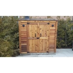 6 ft. W x 3 ft. D Grand Garden Chalet Cedar Wood Tool Shed - Image 8