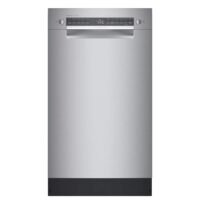 Bosch – 300 Series 18″ ADA Front Control Built-In Dishwasher with 3rd Rack